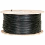 1000 ft. Solid Shielded F/UTP CAT5e (350MHz) Network Cable - Outdoor Direct Burial with CCS Messenger - Black